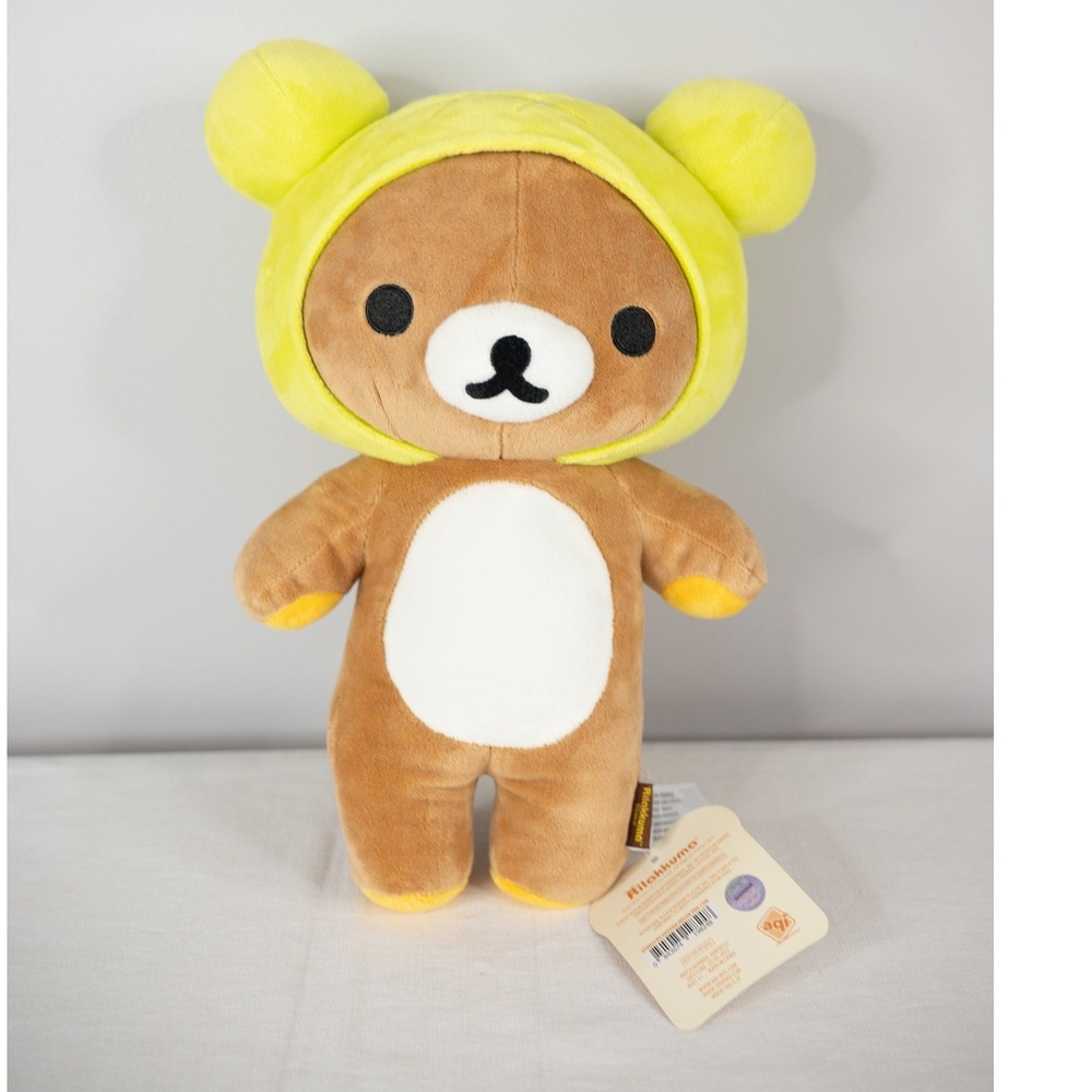 Rilakkuma Green Melon Pan Hat Plush 13 in Brown New San-X Bakery Series‎ Toy